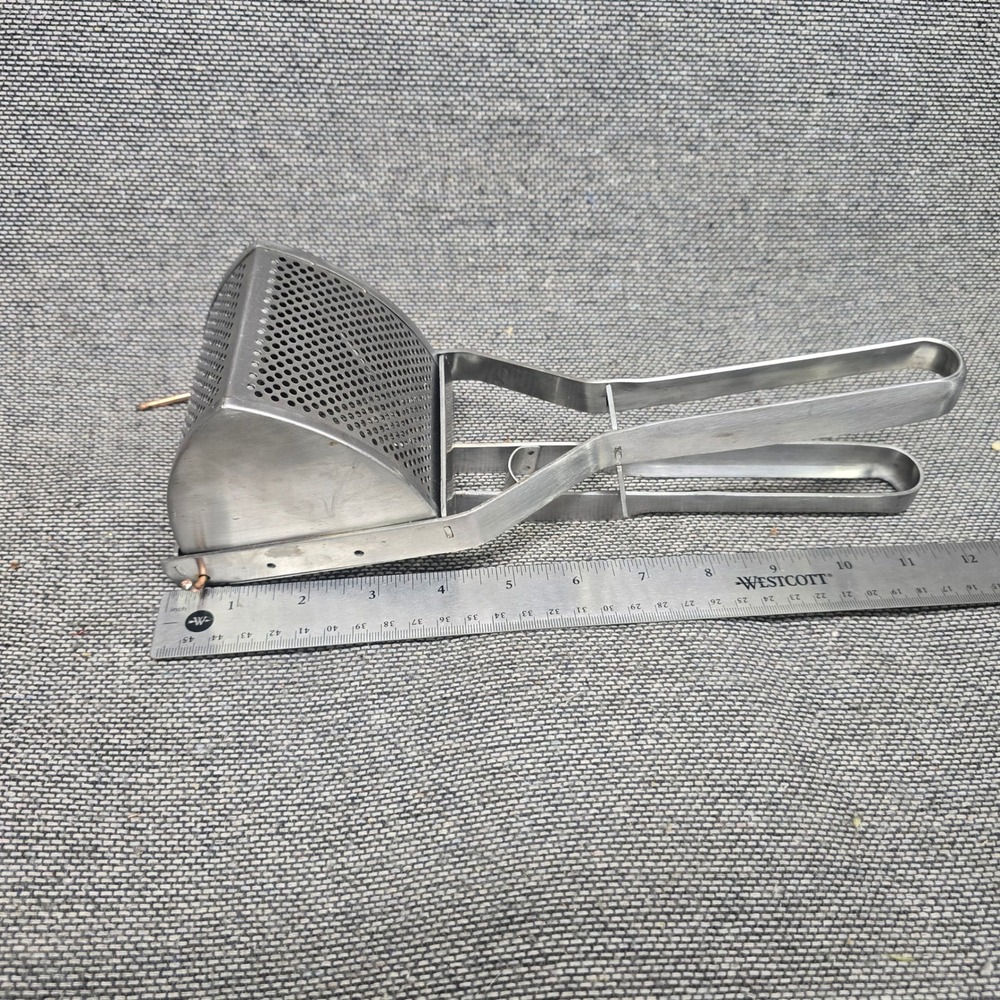 Unbranded Potato‎ Ricer Stainless Steel Fruit Vegetable Press Silver Excellent